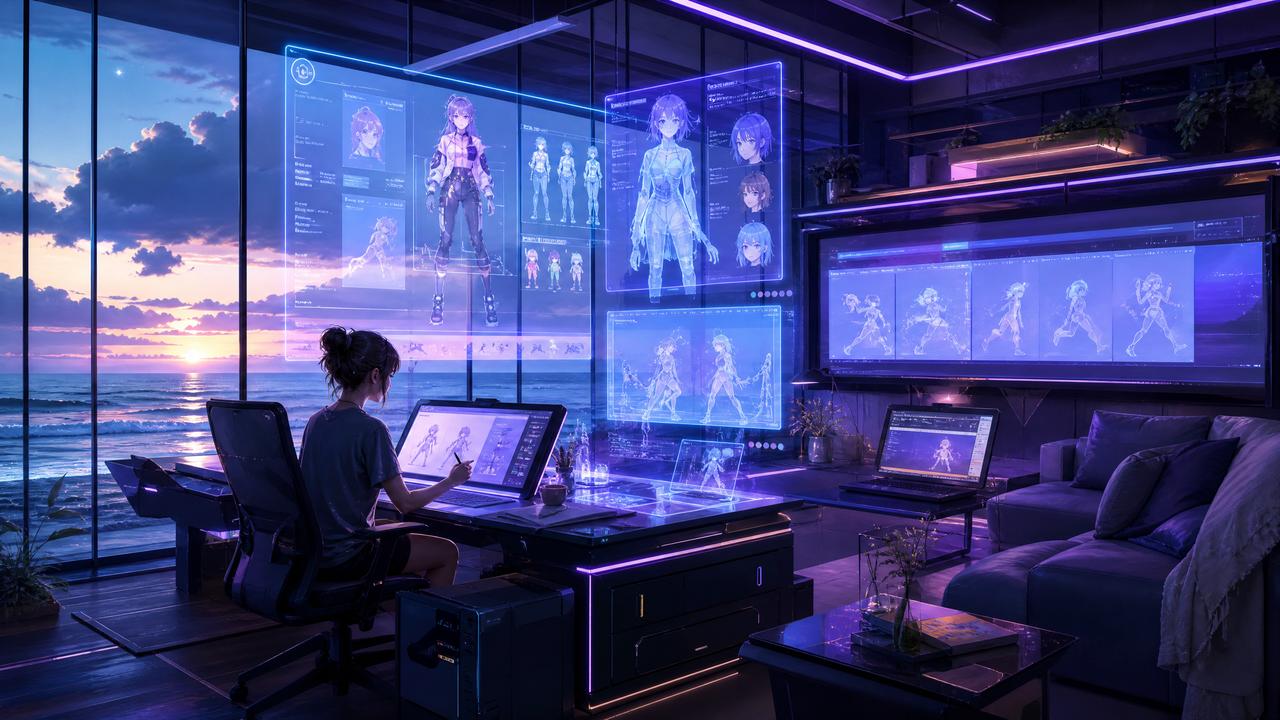 国产自拍AI动漫创作